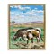 Stupell Industries Grazing Cattle Landscape Framed Floater Canvas Wall Art Design by Melissa Wang